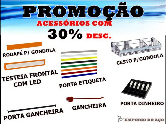 Acessórios para gôndolas