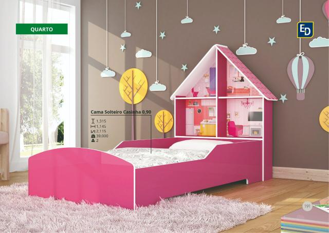 Cama Solteiro Pink Ploc * Nova a Pronta Entrega