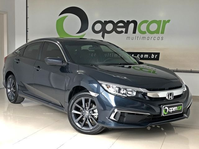 Honda Civic Lx 2.0 Cvt Flex Azul Cósmico Único dono