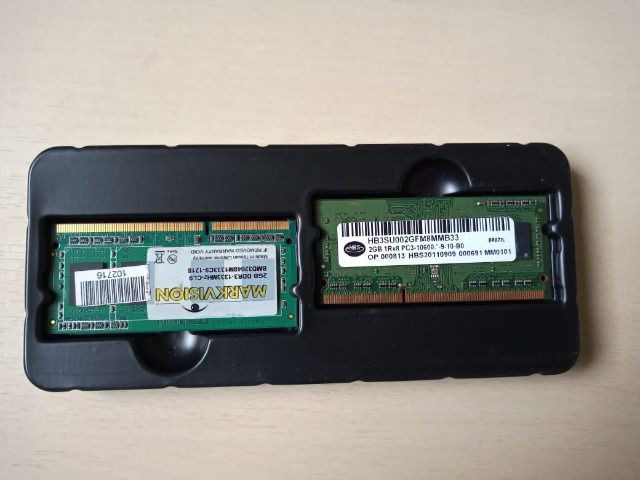 2 Memórias de Notebook DDR3 2GB 1333 mhz 10600 - Foto 2