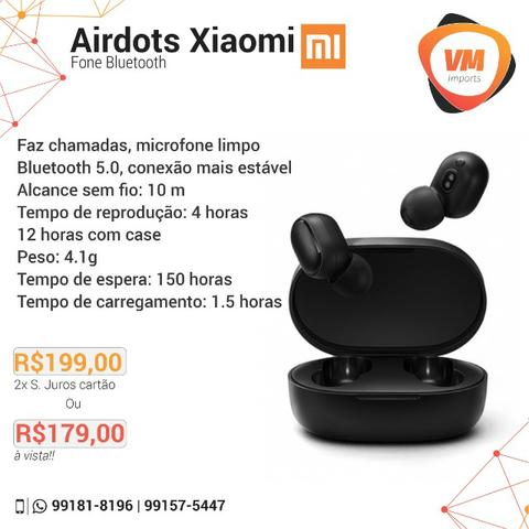 Fone de ouvido Bluetooth Redmi Airdots - Ac Cartão