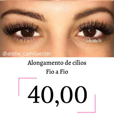 Alongamento de cílios Fio a Fio ou Volume Russo - Betim