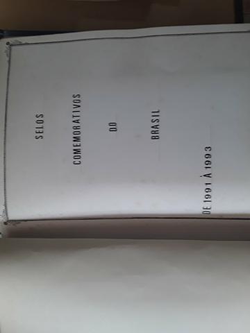 Colecao de editais com selos originais anos 1991 a 1993
