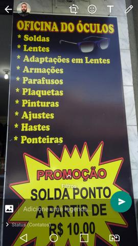 Oficina de óculos e pratas