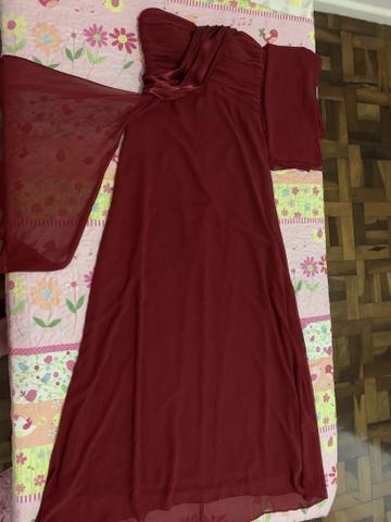 Vestido social usado uma vez tamanho 38 - Foto 2