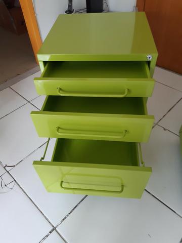 2 Gaveteiros volantes seminovos, perfeito estado, rodízio silicone - Foto 4