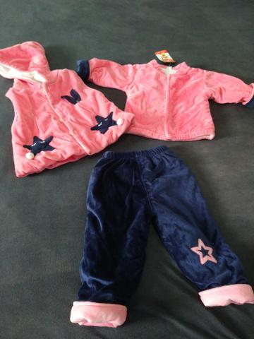 Conjunto inverno menina tamanho M/G (bebê) - Foto 2