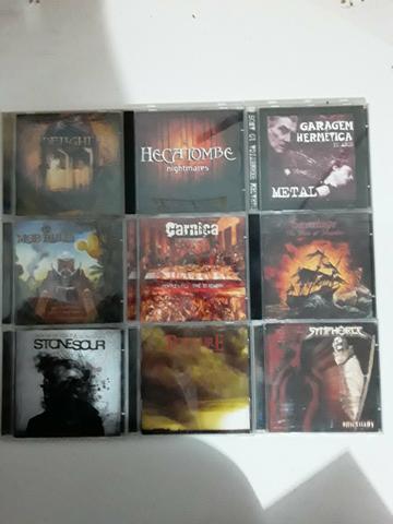 CDs Rock Metal e outros