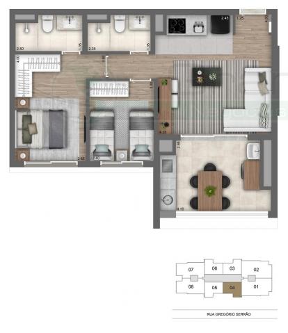 Apartamento à venda com 2 dormitórios em Vila mariana, São paulo cod:6822 - Foto 16