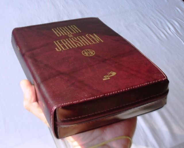 Livro Religioso - Bíblia de Jerusalém - Capa de Couro Com Zíper - 2001 - Foto 5