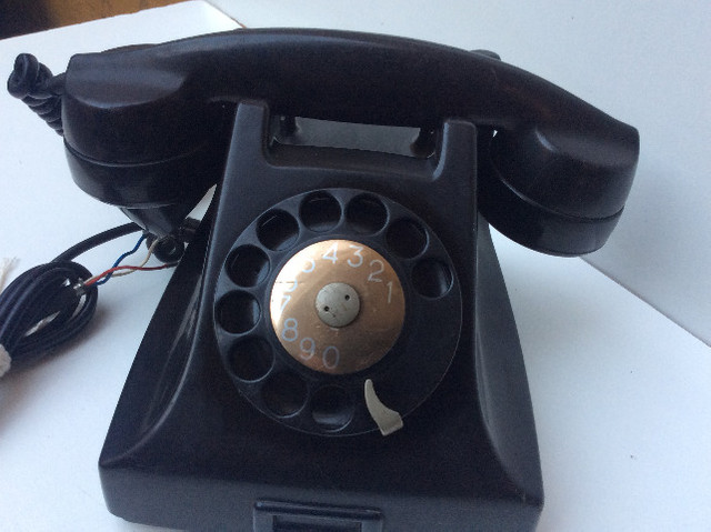 Telefone antigo baquelite dec 40 50