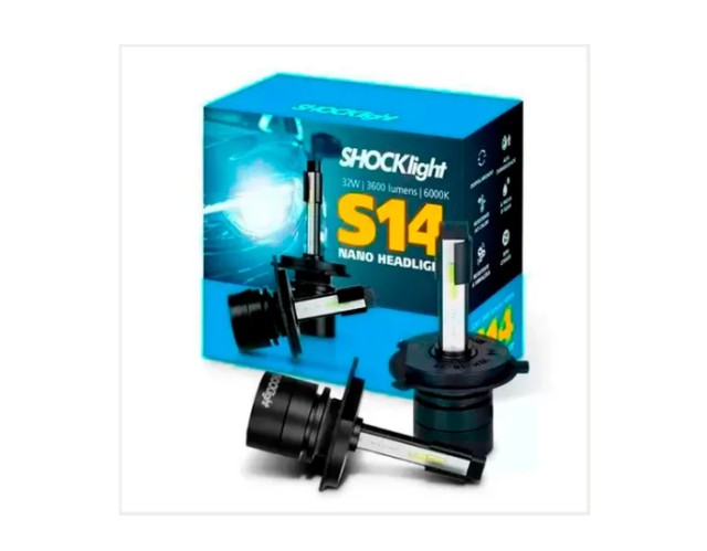 Par Headlight Shocklight S14 Nano H4 6000k 12v 32w 3600lm Ultra Led