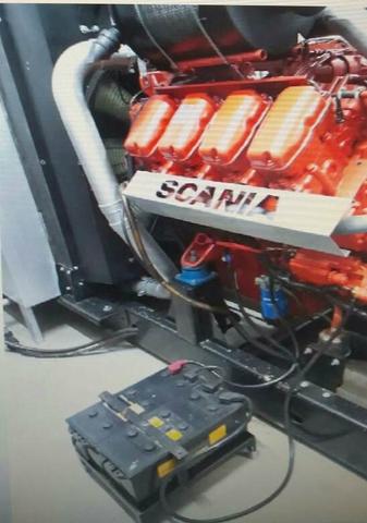 Usina de 5 geradores em paralelismo motor SCANIA