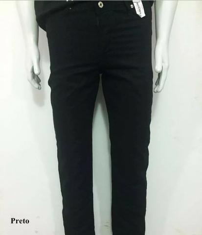 Calça Brim Sarja Masculina Tradicional Barra Reta Atacado Fabrica Goiânia - Foto 2