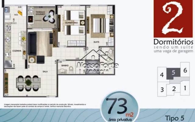 Apartamento na Aviação em Praia Grande - Foto 7
