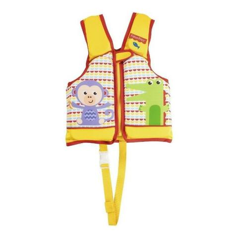 Colete Salva Vidas Fisher Price Infantil Proteção Fator 50 tamanho P e M