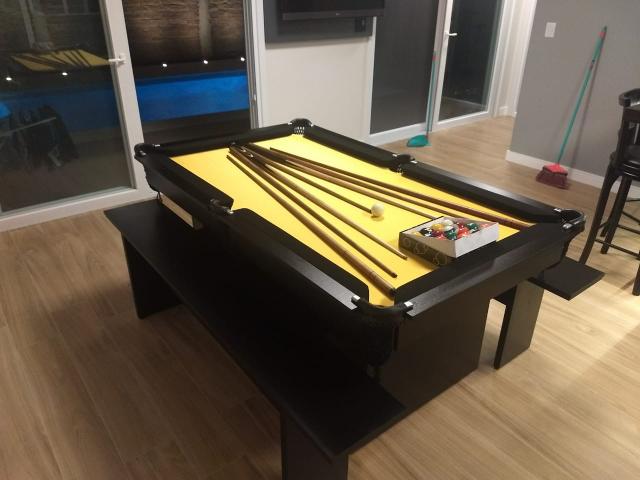 Mesa de Sinuca Tecido Amarelo Modelo MOV2029 - Foto 6