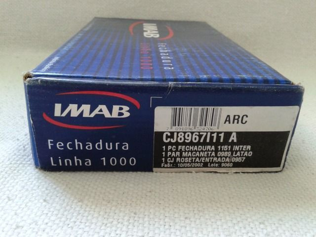 Fechaduras Imab Arc Linha 1000 Dourado - Novas - Foto 5