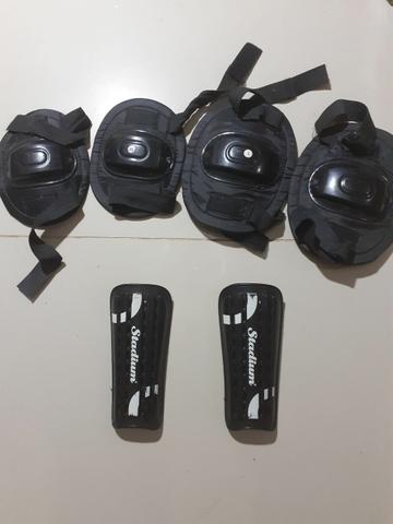 Cotoveleiras e joelheiras para patins/ caneleiras