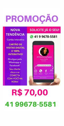 Cartão interativo de visitas Digital