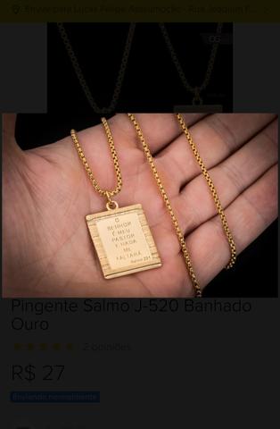Corrente banhado a ouro tudo posso naquele que me fortalece - Foto 5