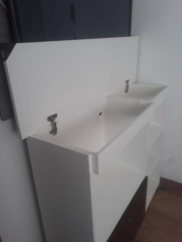 Suporte para aquário / balcão branco de madeira - Foto 4
