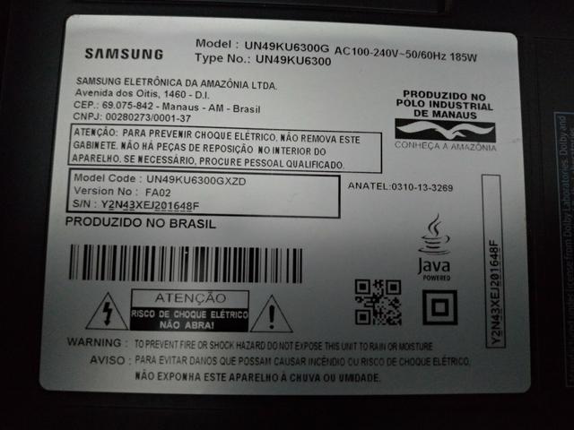 Tv Samsung Un49ku6300g (com Defeito) - Foto 4