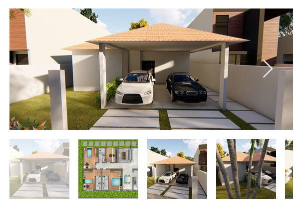 Projeto de casa térrea -3 quartos