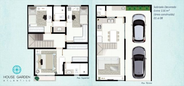 Lindo Sobrado 3/4 c 3 suites, Jardim Atlântico - Foto 9