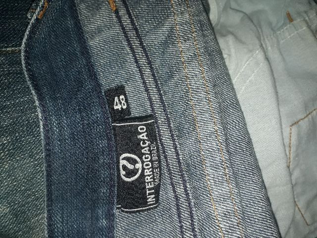 Lote de 2 lindas calças jeans, uma o tamanho é 50 e a outra 48 - Foto 6