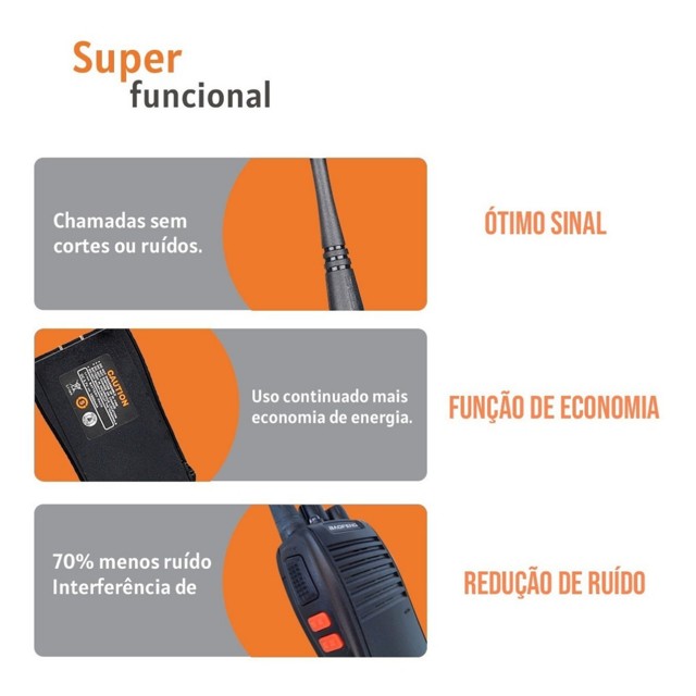 Kit 2 Rádio Comunicador Walk Talk Ht UHF 16 Canais Ltomex - Foto 2