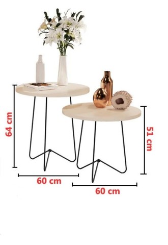 Conjunto Mesa Lateral JB Bechara *nova na caixa - Foto 4