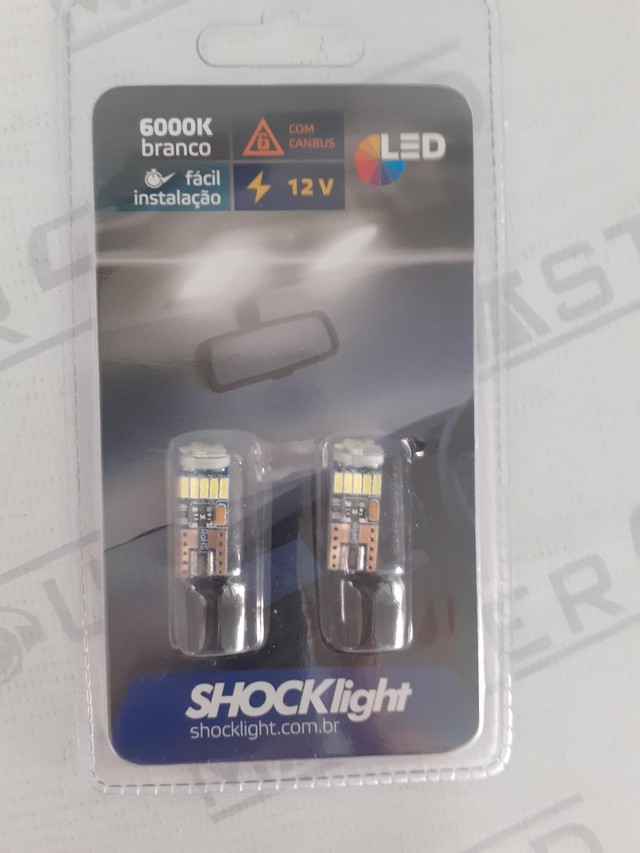 Led pingo T10.  Schocklight. Garantia. Novo. Instalado.  - Foto 2