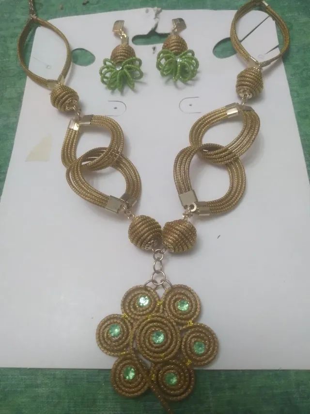 Conjunto de 3 Peças Capim Dourado  - Foto 2