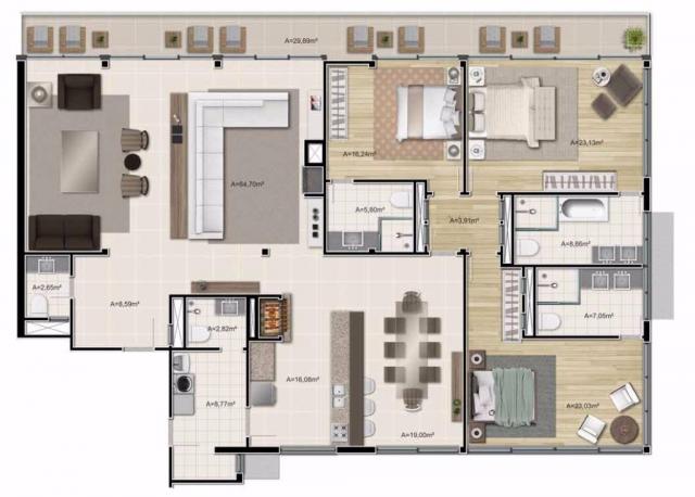 Apartamento com 3 dormitórios à venda, 313 m² por r$ 5.321.000,00 - gramado - gramado/rs - Foto 13