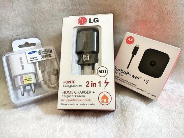 Carregador Turbo Fonte + Cabo Dados ( Motorola, LG, Samsung ) Contato:(86) 99957-5740