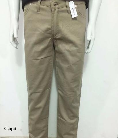 Calça Brim Sarja Masculina Tradicional Barra Reta Atacado Fabrica Goiânia