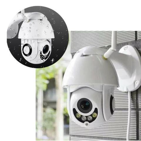 Camera Speed Dome IP Giratória HD Wifi Externa Segurança Noturna Resiste Agua - Foto 6