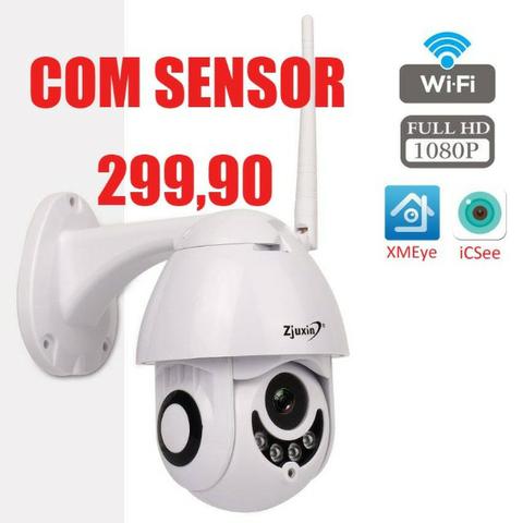 Camera Speed Dome IP Giratória HD Wifi Externa Segurança Noturna Resiste Agua