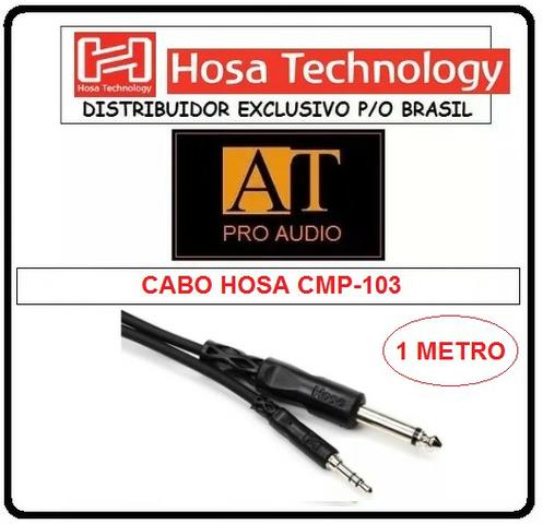 Cabo Adaptador P10 Mono x P2 Estéreo Hosa CMP103 ñ Neutrik Santo Angelo
