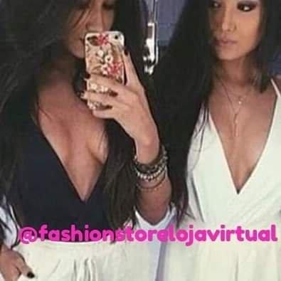 Body transpassado Bruna Marquezine tam único com bojo preto, branco e rose - Foto 2