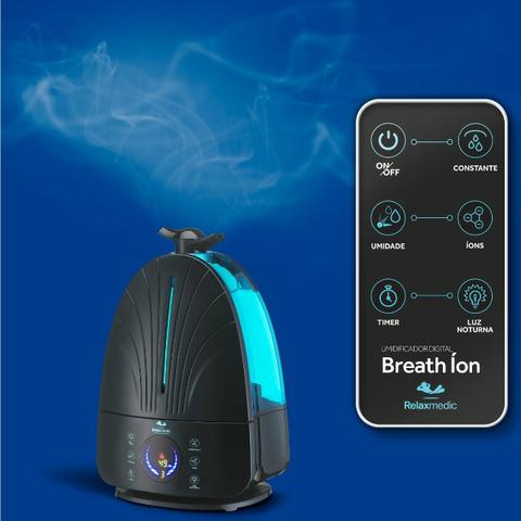 Umidificador De Ar Digital Breath Ion Rm-hd0118 Relax Medic - Foto 2