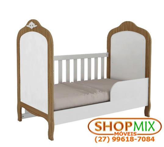 Frete Grátis* Berço Que vira Mini Cama - Elô *NOVO - Foto 2