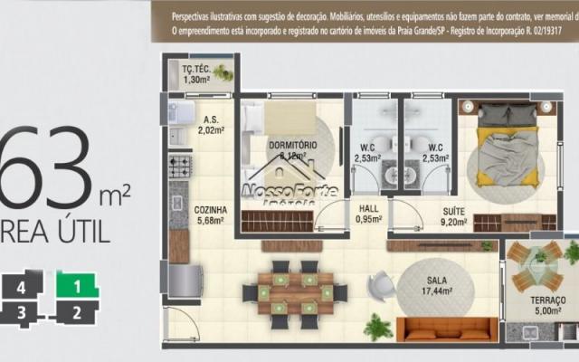Lançamento Apartamento no Canto do Forte em Praia Grande - Foto 9