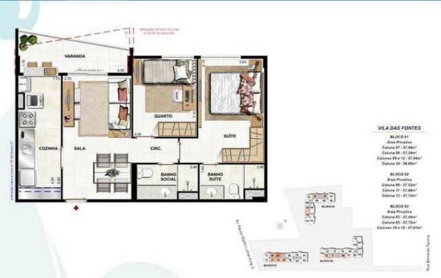 Vila da Penha - apartamento de 02 quartos (02 suíte) Com lazer completo - Foto 15