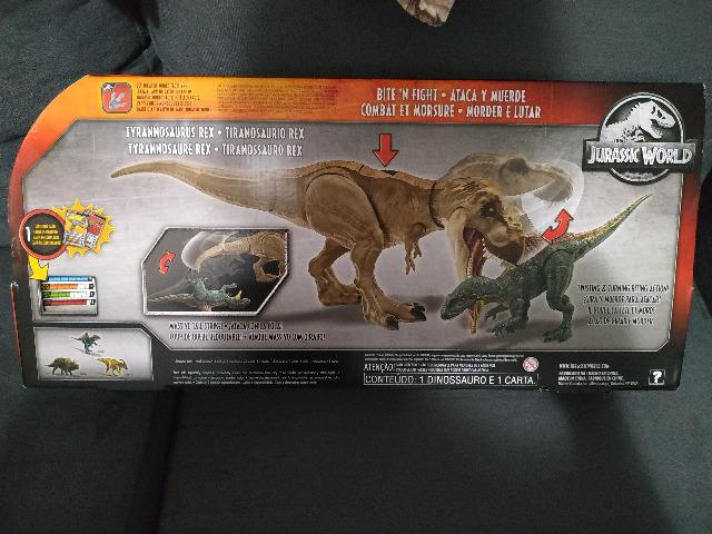 Jurassic World Tyrannosaurus Rex De Batalha - Mattel - Foto 2