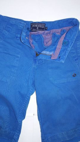 Bermuda Infantil Marca Brooksfield Tam 4 Azul - Ótimo Estado