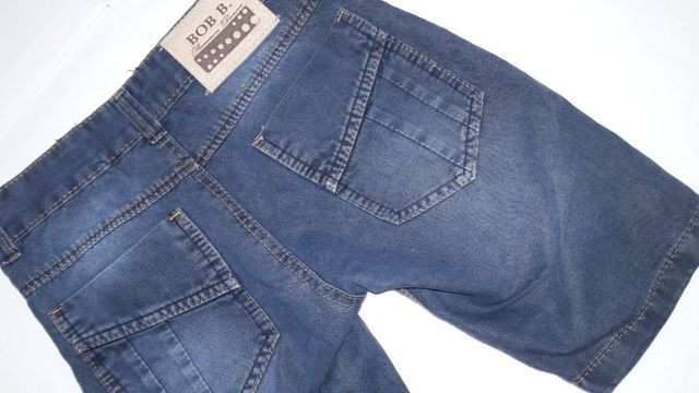 Bermuda Infantil Jeans , Marca Bob Bandeira -tam.10 - semi nova - ótima - Foto 5