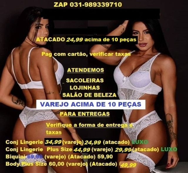 Lingerie Plus Size e Normal, Atacado - Foto 2