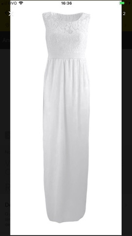 vestido branco olx